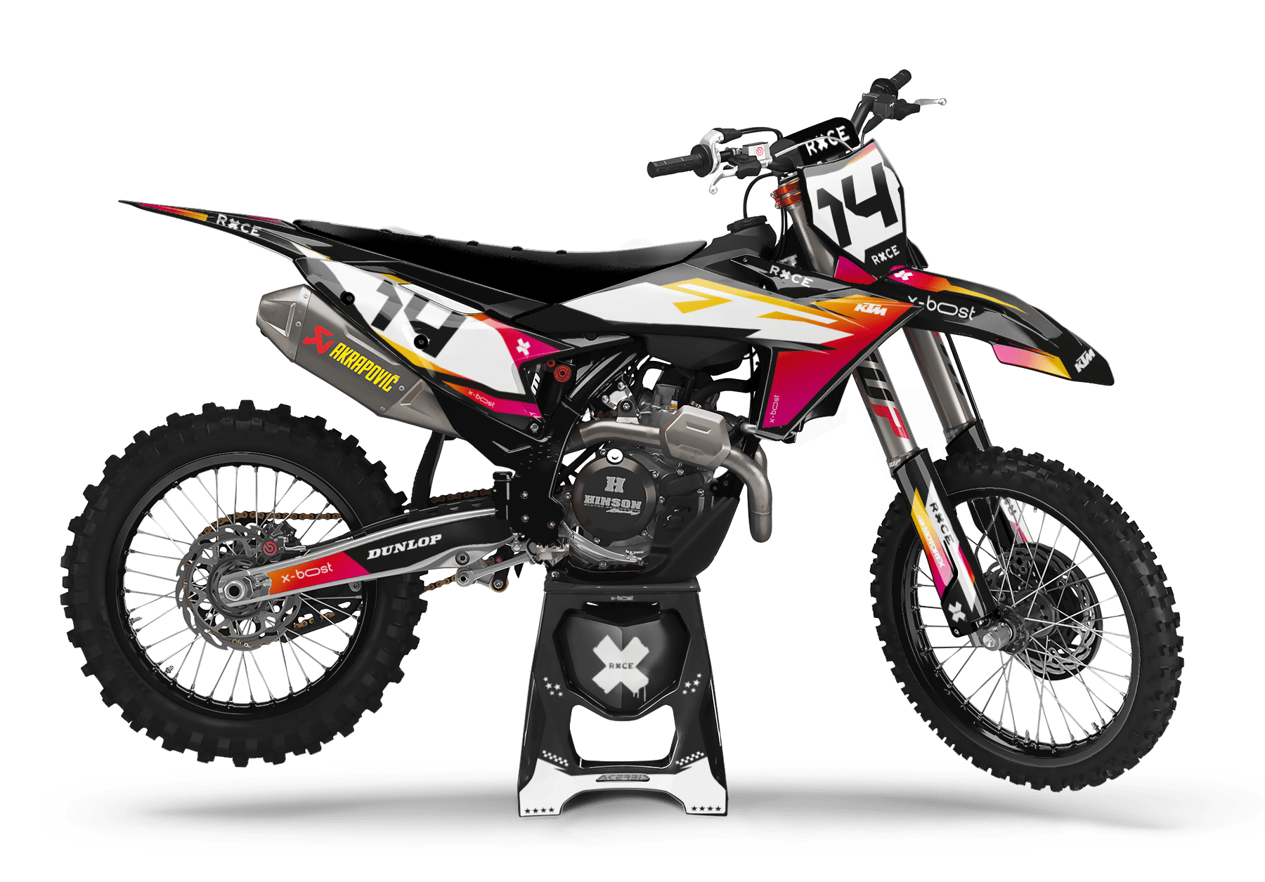 Мотоцикл в раскраске BLACK